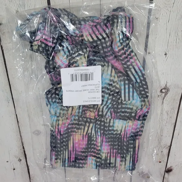 Free People Athletic Shorts High Rise Printed‎ Pull-On Euphoria Print Size L - Image 9