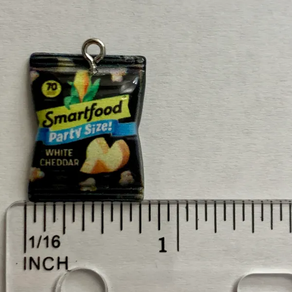 Smartfood Popcorn Charm Pendant Black - Image 6
