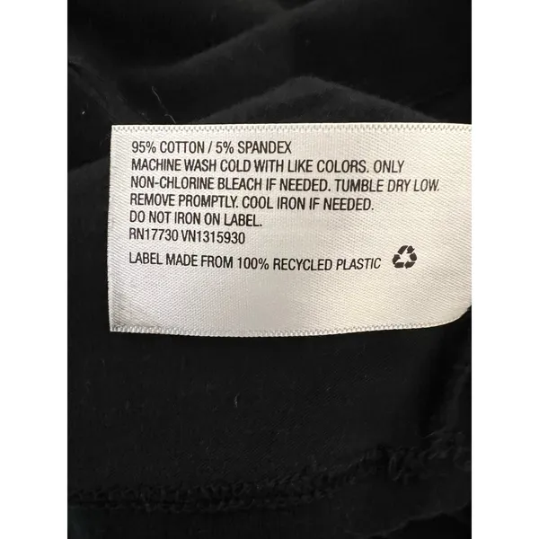 Wild Fable black notched crop top Size Medium - Image 4
