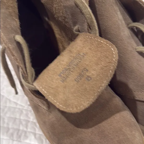 J. Crew Tan Lace Up Boots Suede - Image 3