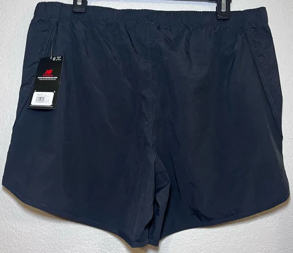 New Balance Women's Black Running Shorts Drawstring Unlined WS91828X Size Large - Image 2