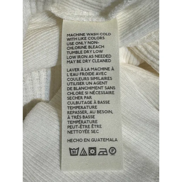 Free People Santa Clara Thermal Henley Womens Medium Alabaster NWT - Image 5