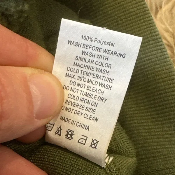 Zyia active flying V olive green fleece jacket xxs - Image 5