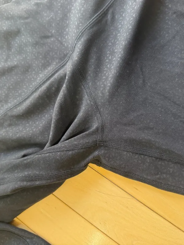 LULULEMON Black Grey Charcoal Patterned Leggings Size 8 - Image 5