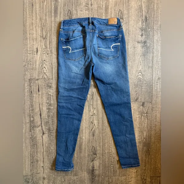 American Eagle Women’s Dark Wash Jegging Jeans- Size 8 - Image 3