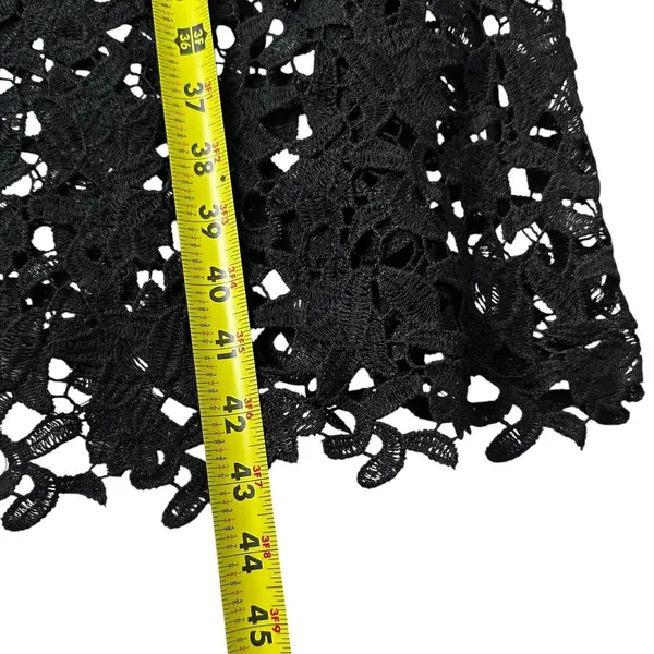 ASTR The Label Black Lined Embroidered A-Line Midi Dress Women Sz Small | 45-15 - Image 7