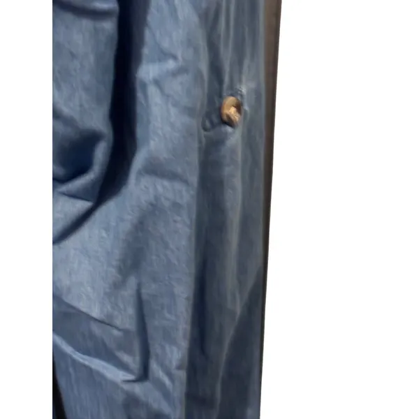 Ruff Hewn Chambray Tuxedo-Pleat Shirt Dress — M - Image 7