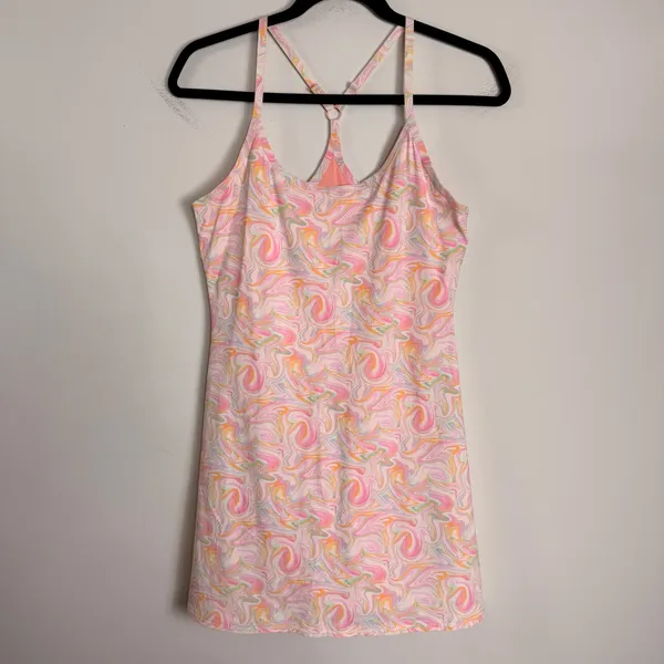 Outdoor Voices The Exercise Dress Pink Marble Swirl Active Mini Size S RN147908 - Image 4