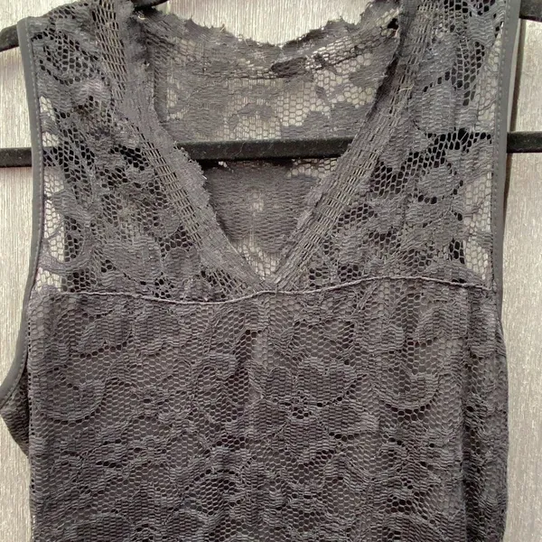 Black Lace‎ Mini Dress Black - Image 2