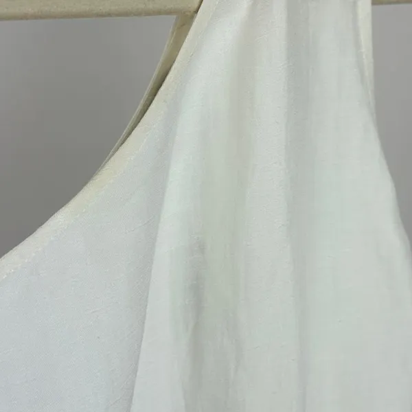 Madewell One Shoulder Midi Dress Linen Blend Lighthouse Minimalist US 00 NWT - Image 14