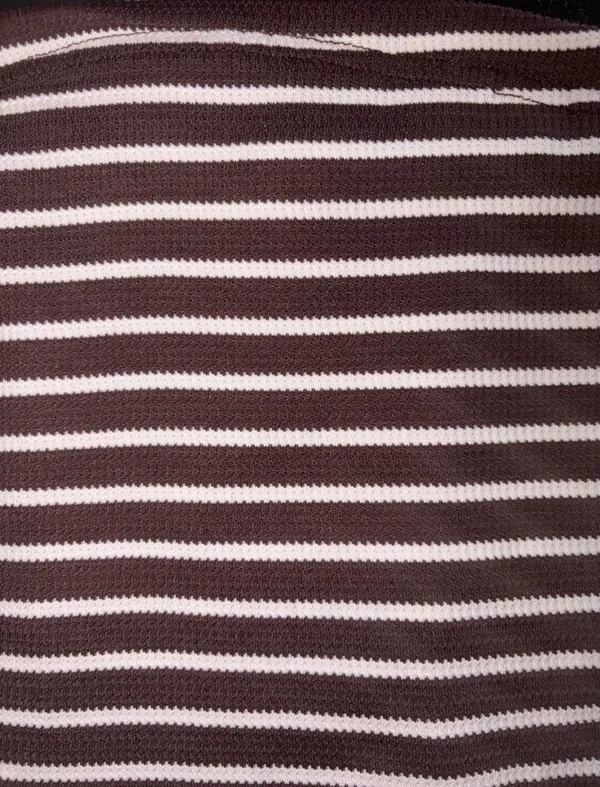 Striped Tube Top Brown Size M - Image 3