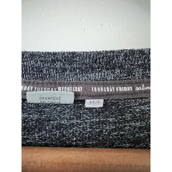 Anthropologie Women’s Lounge‎ Dress Grey Pockets Oversized XS/S Long Sweater - Image 2