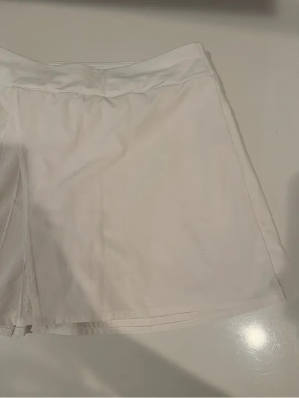 LULULEMON Asymmetrical Pleated Tennis Skirt Skort White Size 4 - Image 6