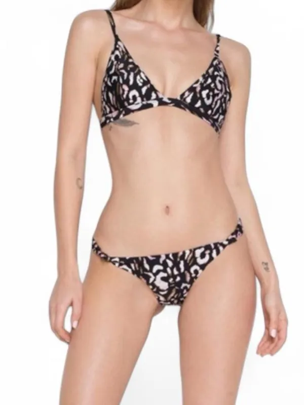 NEW Somedays Lovin Through The Wild 90s Y2K Leopard Print Bikini Set — LARGE - Image 3