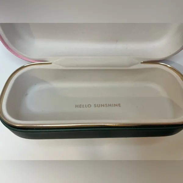Kate Spade‎ Women’s Green and Pink Sunglasses Eyeglasses Case - Image 9