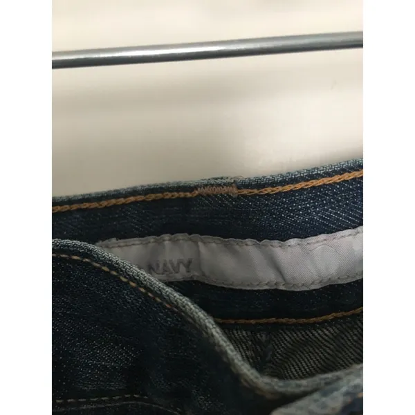 Old Navy Women's Blue Mini Jean Skirt Zip & Button Pockets Size 6 - Image 8