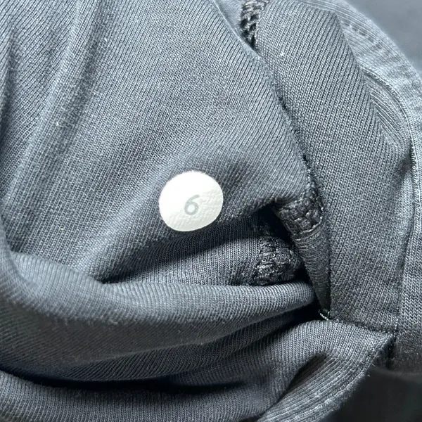 Lululemon Stride Jacket Black Size‎ 6 Full Zip Hoodie Thumbholes Logo Back Vent - Image 11