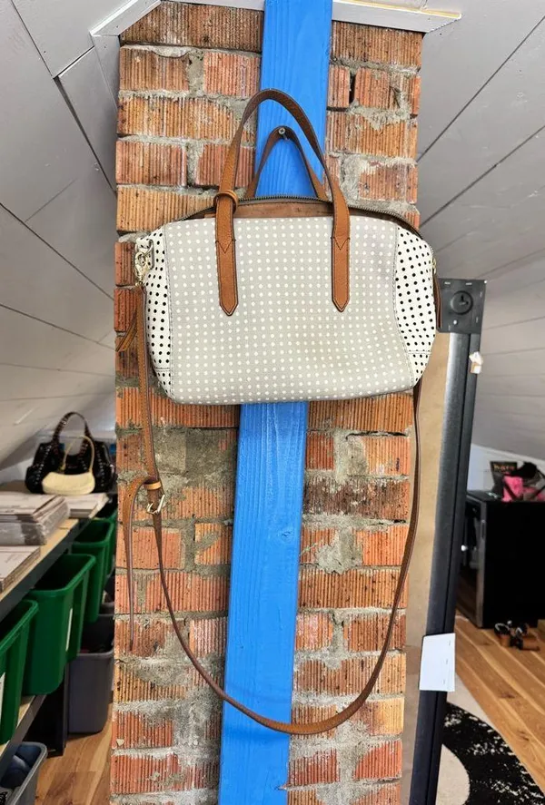 NEW Fossil Sydney Satchel Polka Dot Bag - Image 12