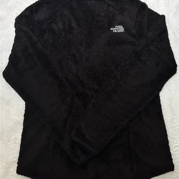 The North Face Black Full-Zip Fuzzy Fleece Jacket size M - Image 2
