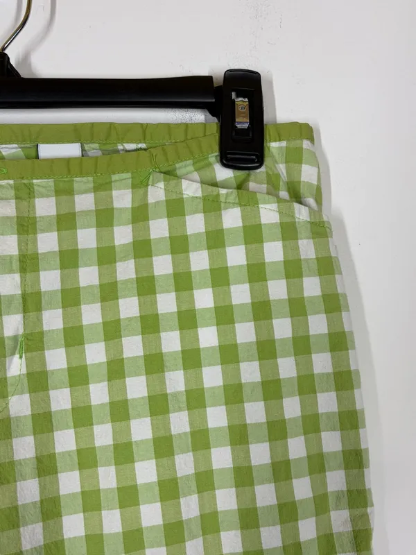 Y2K Abercrombie & Fitch Gingham Low Rise Capris Size 10 - Image 3