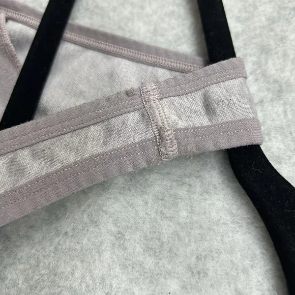 Victoria's Secret PINK Size L Sports Bra Purple Ombre Logo Racerback Seamless - Image 9