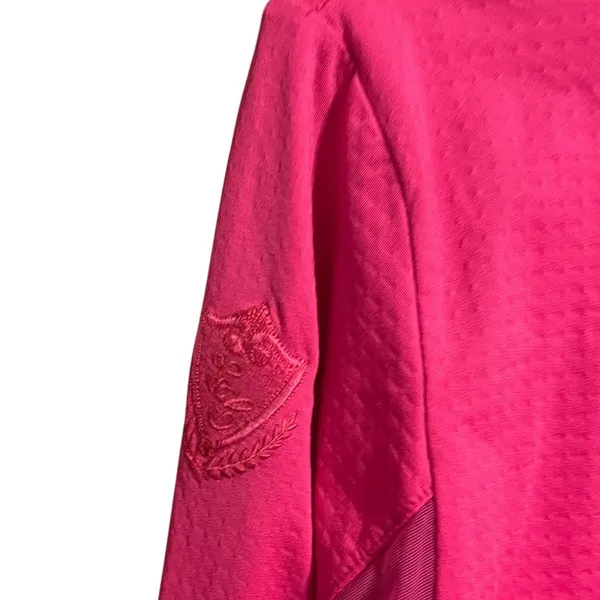 Bette & Court Swing Pink UPF 50 Quarter Zip Golf Top Moisture Wicking Large - Image 9