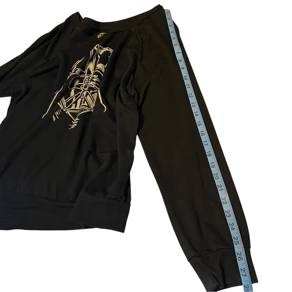 Star Wars Darth Vader Graphic Pullover Sweatshirt Scoop Neck Banded Hem Top XL - Image 6