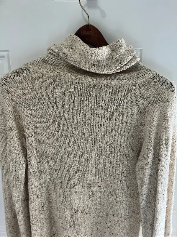 Women's Gerard Martin Vintage Cream Marled Knit Sweater - Medium - Image 8