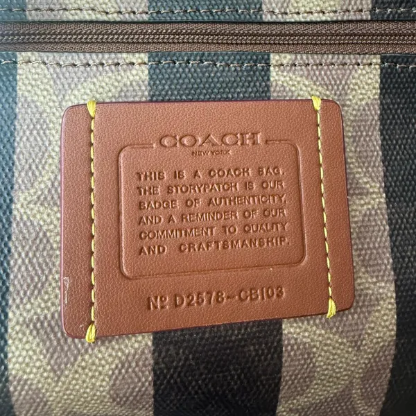 coach Large City Tote Bag In Signature Canvas With Stripe cbi03 - Image 7