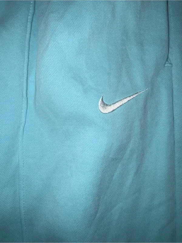 Nike Pastel Light Blue Pintuck Pleated Joggers Sweatpants NWOT Size Large - Image 3