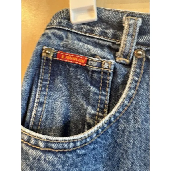 Vintage Lawman Straight Leg Jeans Women's 9 HIgh Rise Blue Western Cowgirl - Image 3