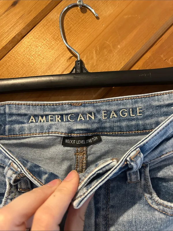 American Eagle highest rise jeggings distressed skinny jeans - Image 2