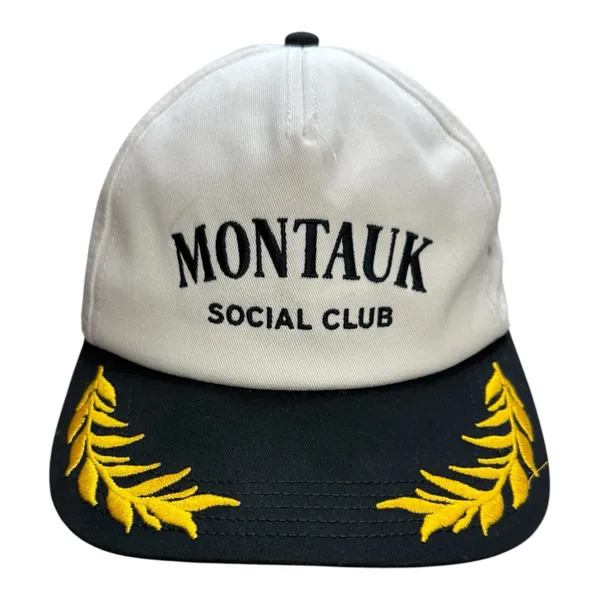 Anthropologie American Needle MONTAUK Embroidered Cotton Adjustable Logo Hat - Image 2