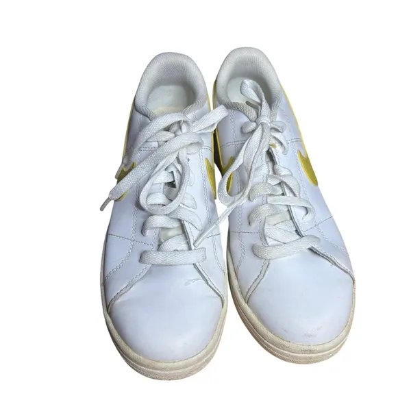 Nike Court Royale 2 Women Shoes White Yellow Size 7 Casual Sneaker CU9038 107 - Image 3