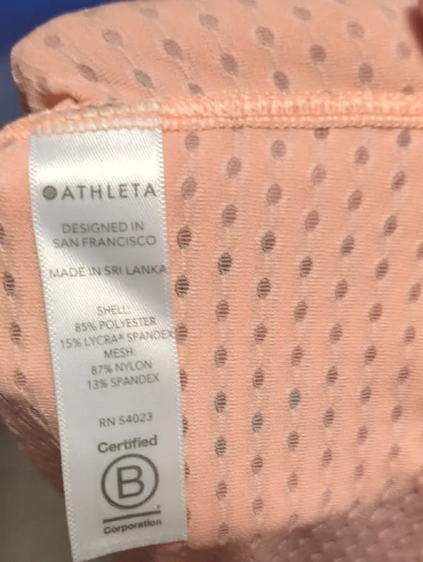 Athleta Orange Racer BAck Tank Top Siz Large - Image 5
