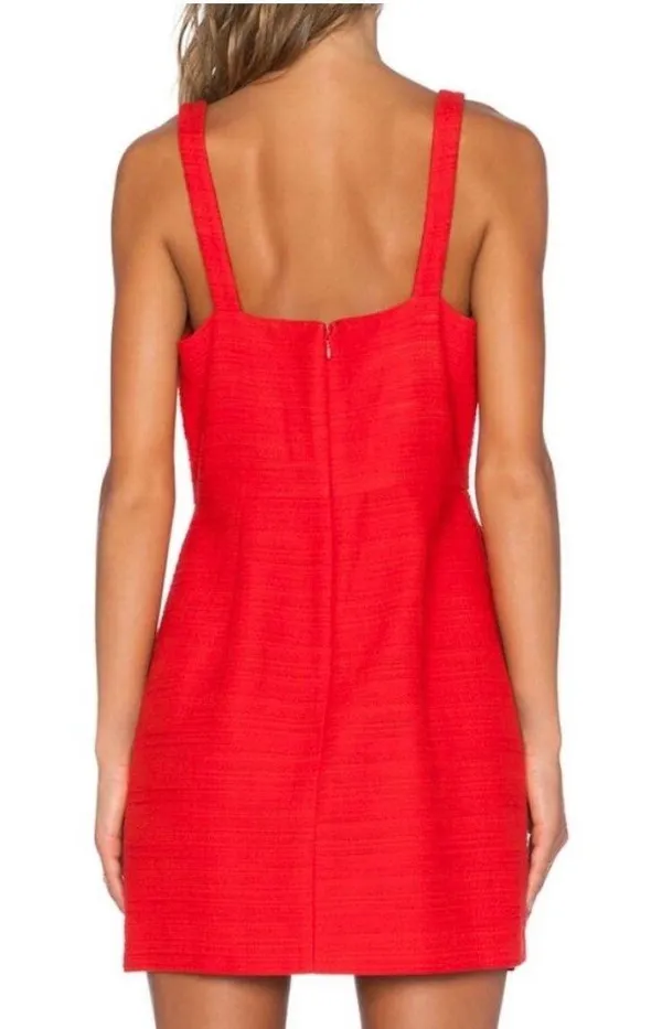 Red Mini Skater Dress - Image 3