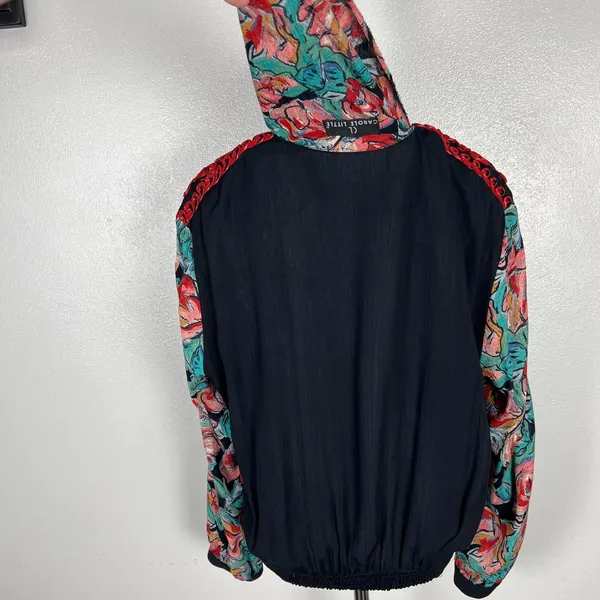 Carole Little Cardigan Jacket M Moulin Rouge Can Can Dancer Floral Rosette Artsy - Image 14