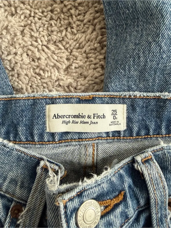 Abercrombie & Fitch High Rise Mom Denim Jean - Image 4