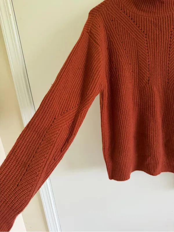 Cashmere charter club luxury mock neck sweater fall cozy - Image 5