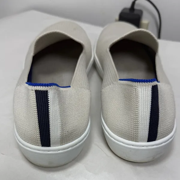 Rothy’s The Original Slip-On Sneaker Off-White/ Light Gray Sz 10 - Image 3