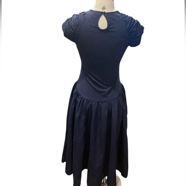 Free People Afternoon Elegance Midi Dress Blue Size Medium NWOT - Image 9