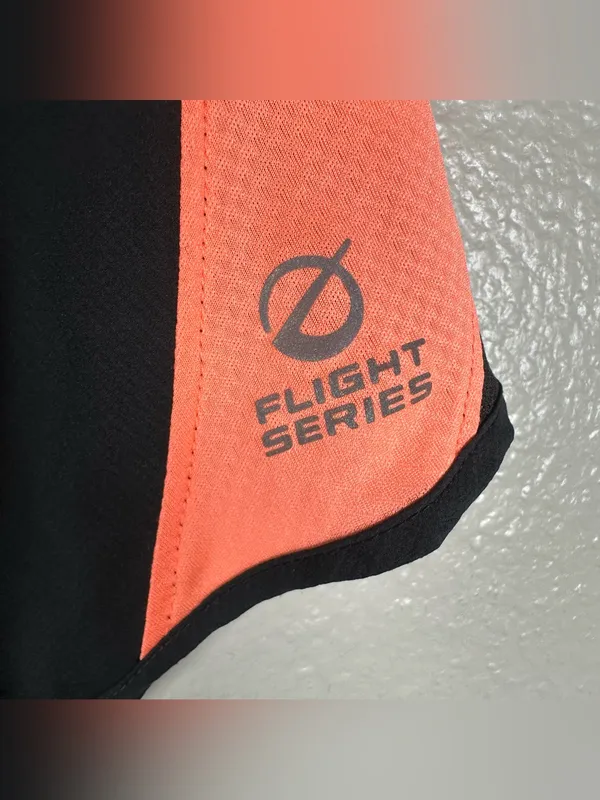 The North Face Flight Series Black Running Shorts with Coral Side Stripe SZ:M - Image 4