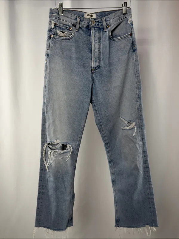 AGOLDE 90's Mid Rise Loose‎ Fit Jeans in Fall Out Blue Size 24 - Image 3
