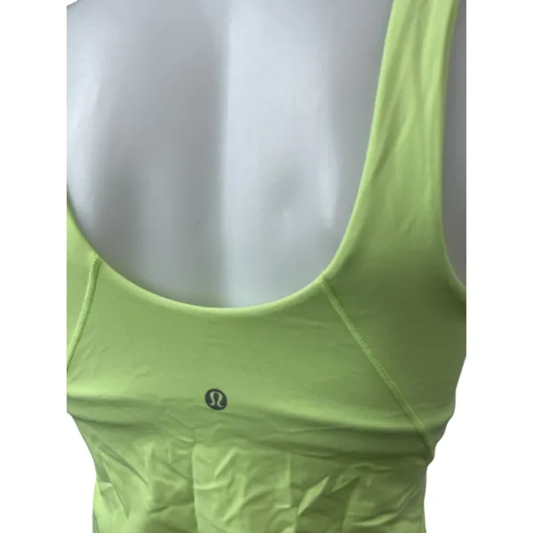 Lululemon Green V Neck Sleeveless Yoga Gym Athletic Activewear Crop Tank Top S - Image 4