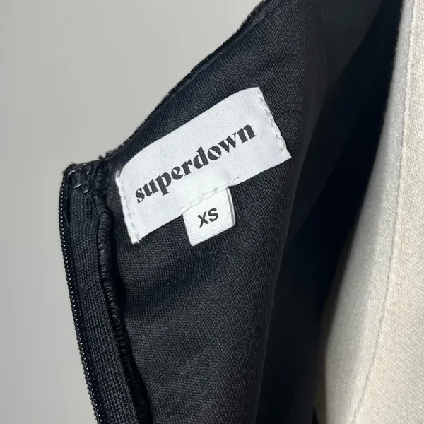Superdown Revolve Black Velvet Deep V Aurora Maxi Dress LBD Wedding Black Tie - Image 5