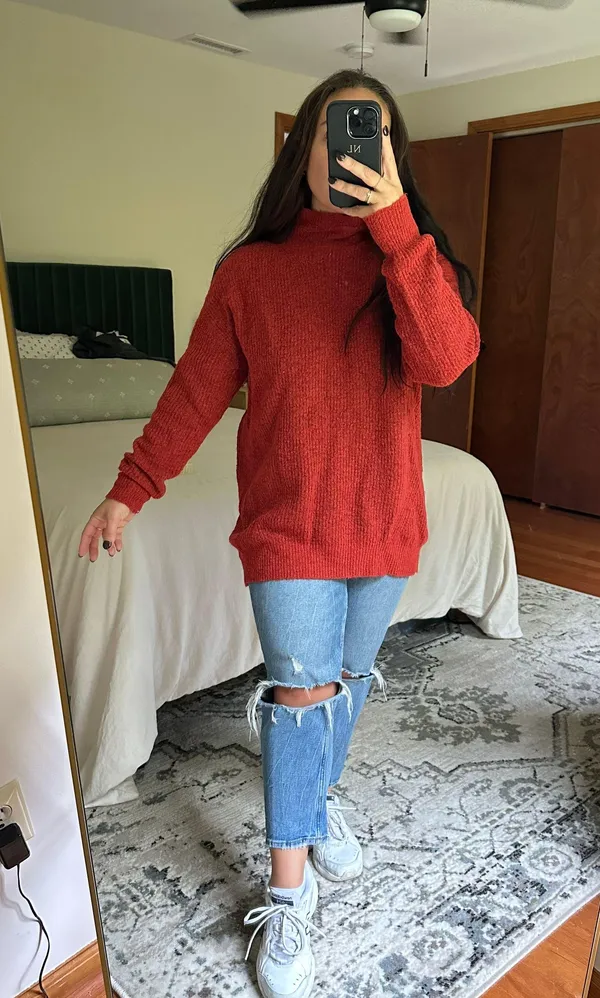 High Neck Oversized Sweater - Image 3