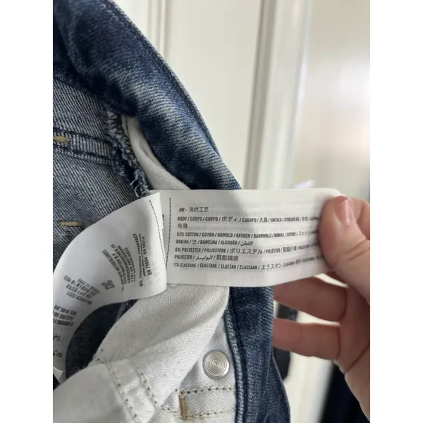 Abercrombie & Fitch The Flare Ultra High Rise Jeans Size 28 6S Whiskering - Image 5