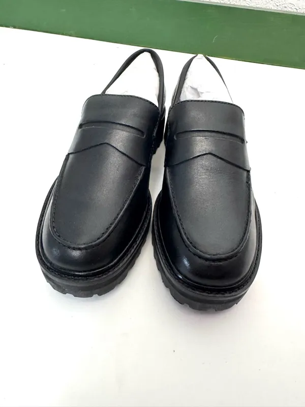 NEW Everlane The Lug Loafer Black Leather Size 6 - Image 5
