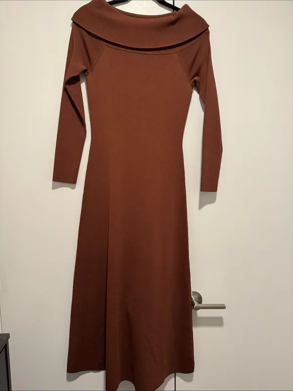 NWOT HYACINTH HOUSE - Mocha Knit Adrianna Dress - $148 - S - Image 5