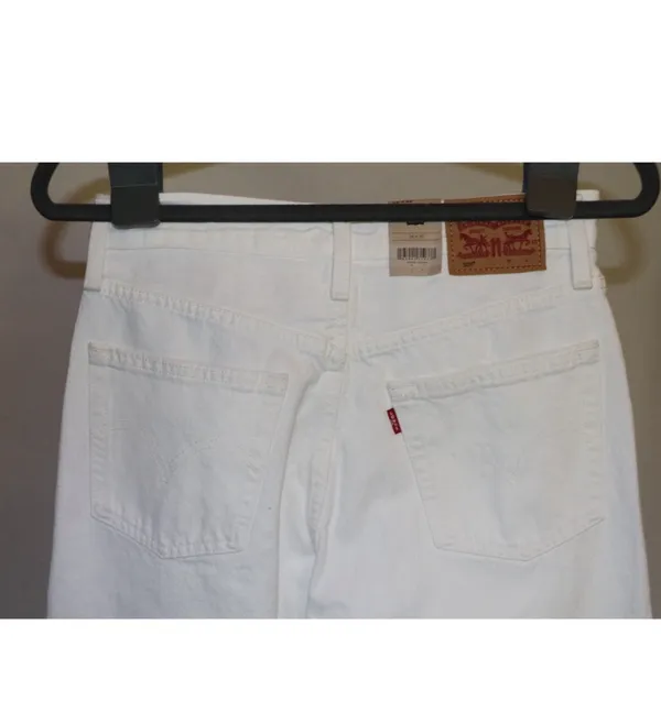 Levi's 501 White Distressed Jeans - Image 5